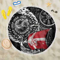 Viking Denmark Beach Blanket Danish Viking Ship