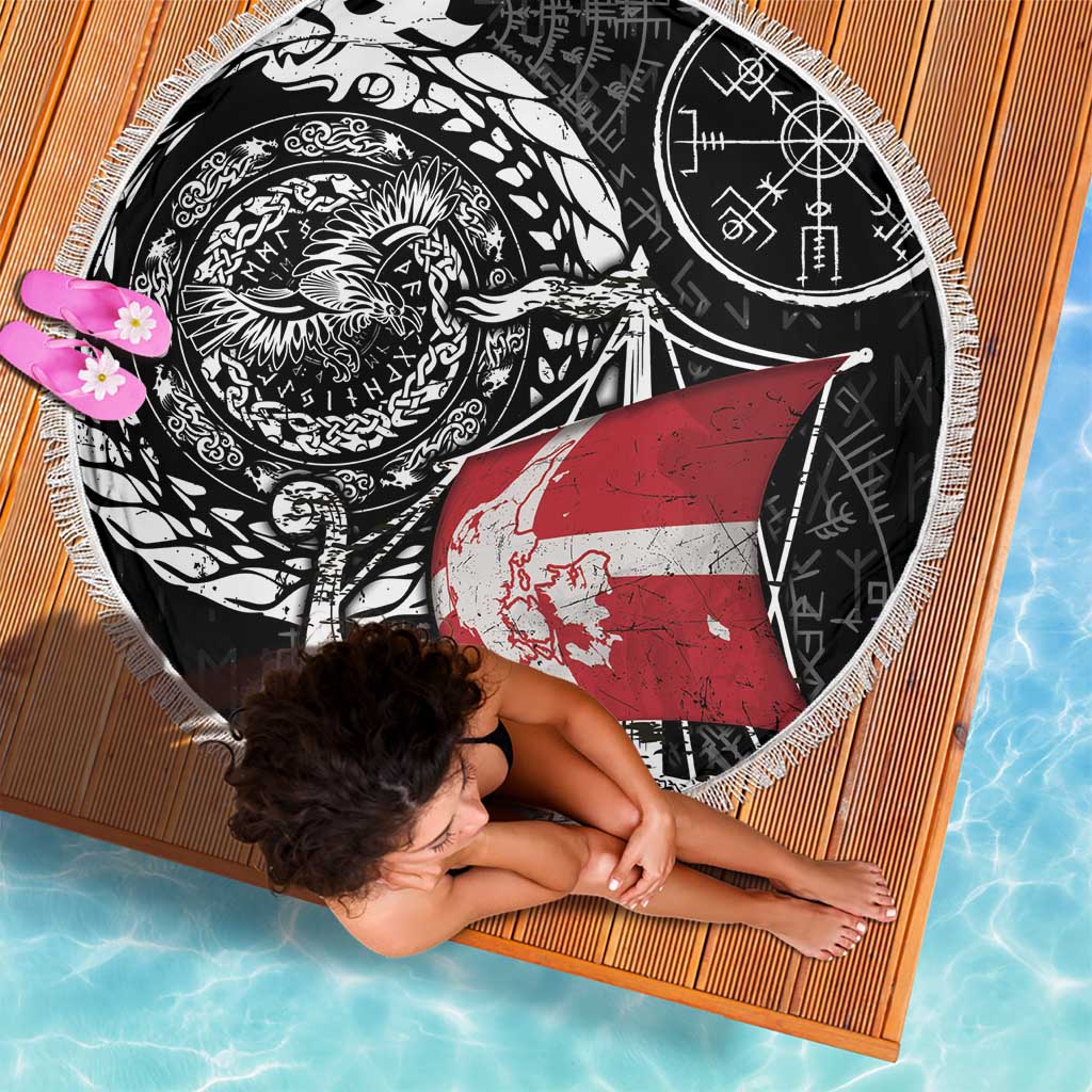 Viking Denmark Beach Blanket Danish Viking Ship