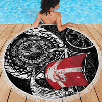 Viking Denmark Beach Blanket Danish Viking Ship