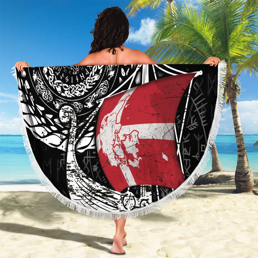 Viking Denmark Beach Blanket Danish Viking Ship