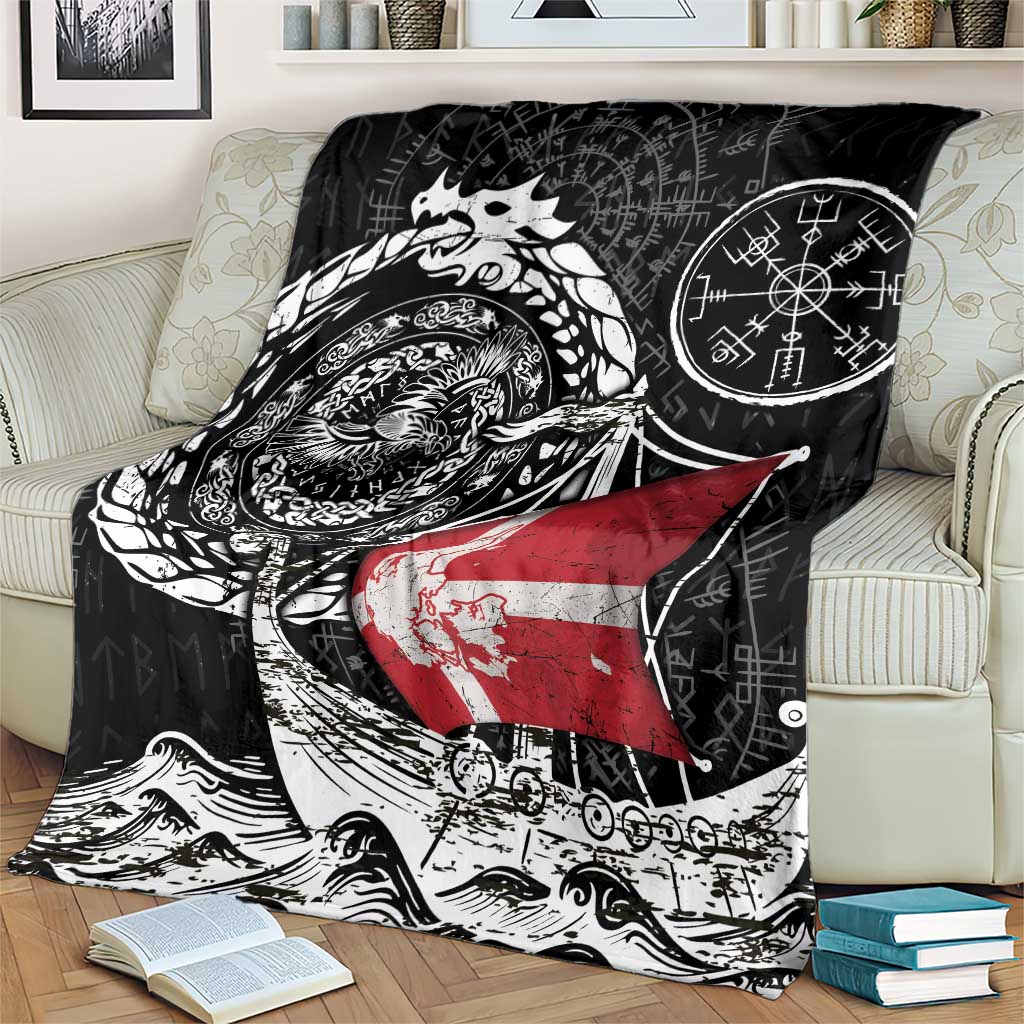Viking Denmark Blanket Danish Viking Ship