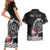 Personalized Viking Denmark Couples Matching Short Sleeve Bodycon Dress and Hawaiian Shirt Danish Viking Ship