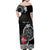 Personalized Viking Denmark Family Matching Off Shoulder Maxi Dress and Hawaiian Shirt Danish Viking Ship