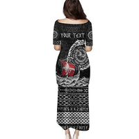 Personalized Viking Denmark Family Matching Puletasi and Hawaiian Shirt Danish Viking Ship