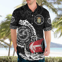 Personalized Viking Denmark Hawaiian Shirt Danish Viking Ship