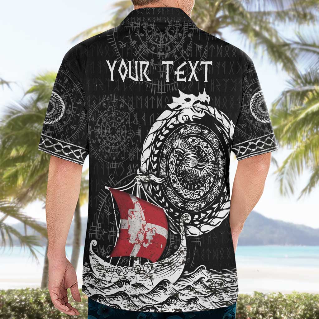 Personalized Viking Denmark Hawaiian Shirt Danish Viking Ship