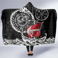 Viking Denmark Hooded Blanket Danish Viking Ship