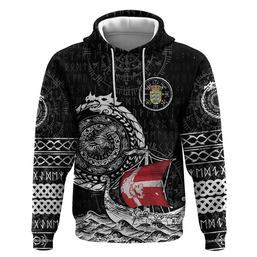 Personalized Viking Denmark Hoodie Danish Viking Ship
