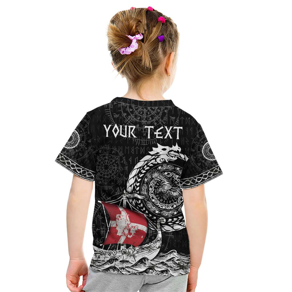 Personalized Viking Denmark Kid T Shirt Danish Viking Ship