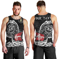 Personalized Viking Denmark Men Tank Top Danish Viking Ship