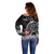 Personalized Viking Denmark Off Shoulder Sweater Danish Viking Ship