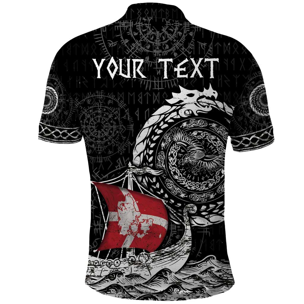 Personalized Viking Denmark Polo Shirt Danish Viking Ship