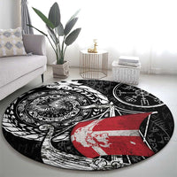 Viking Denmark Round Carpet Danish Viking Ship