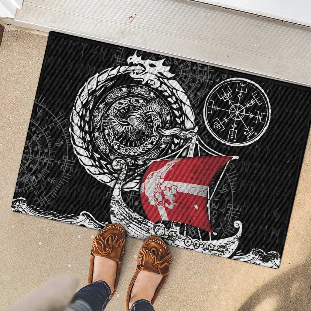 Viking Denmark Rubber Doormat Danish Viking Ship