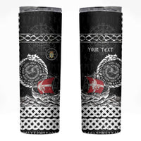 Personalized Viking Denmark Skinny Tumbler Danish Viking Ship