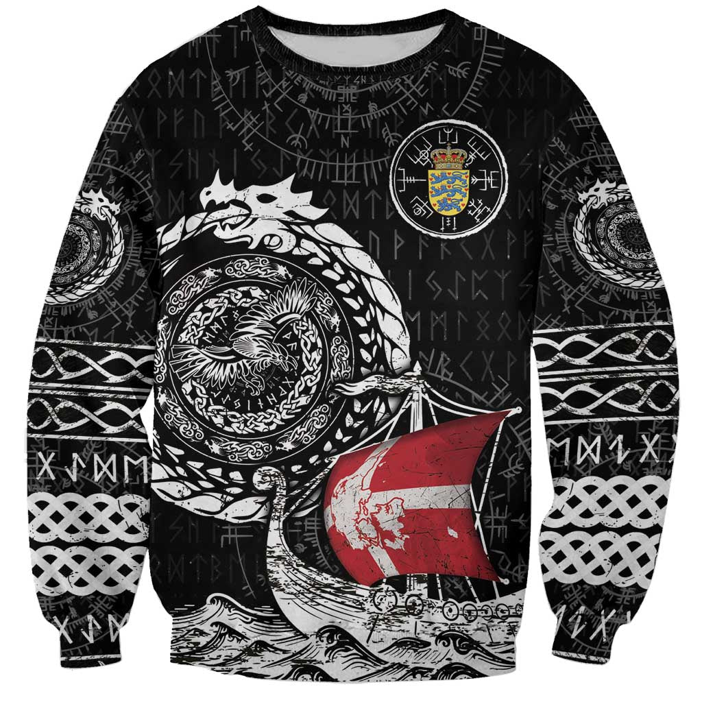 Personalized Viking Denmark Sweatshirt Danish Viking Ship