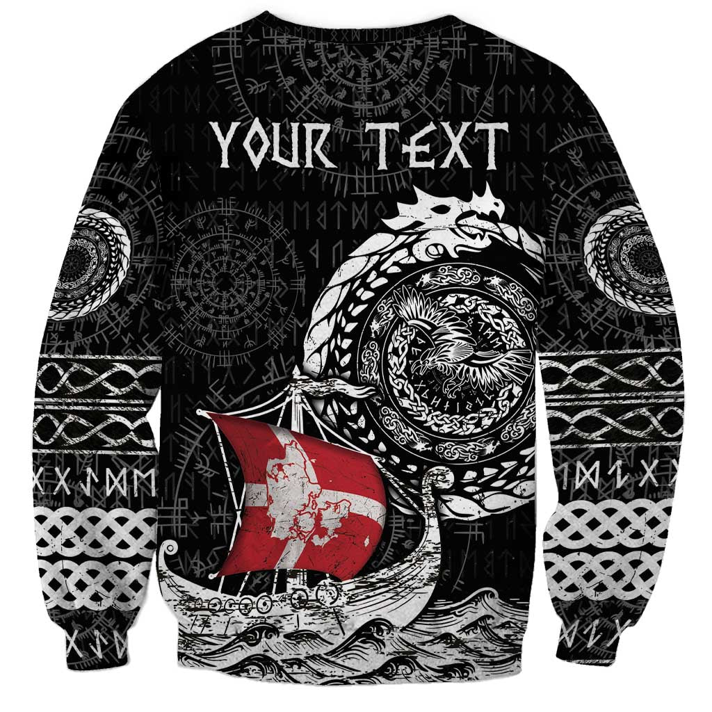 Personalized Viking Denmark Sweatshirt Danish Viking Ship