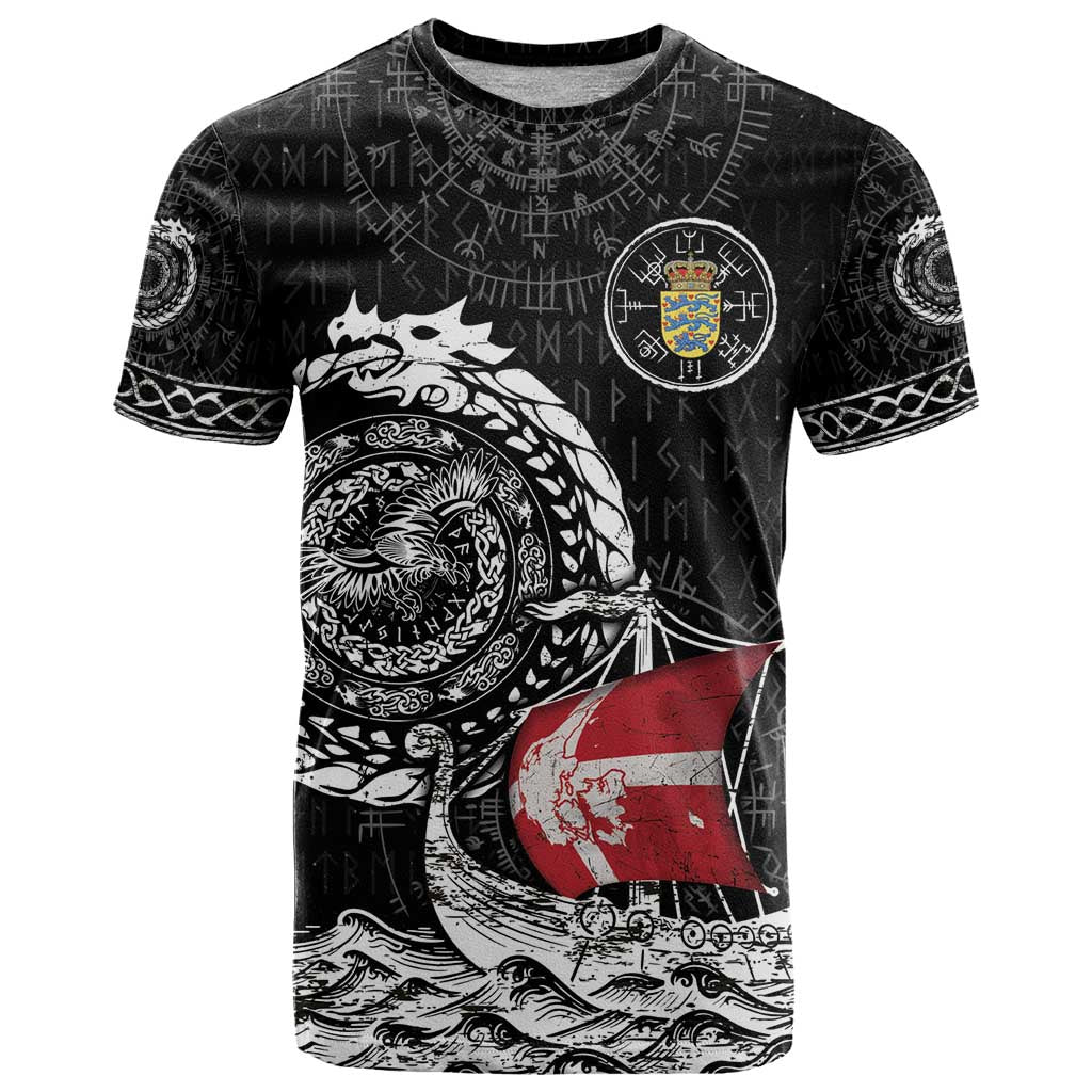 Personalized Viking Denmark T Shirt Danish Viking Ship
