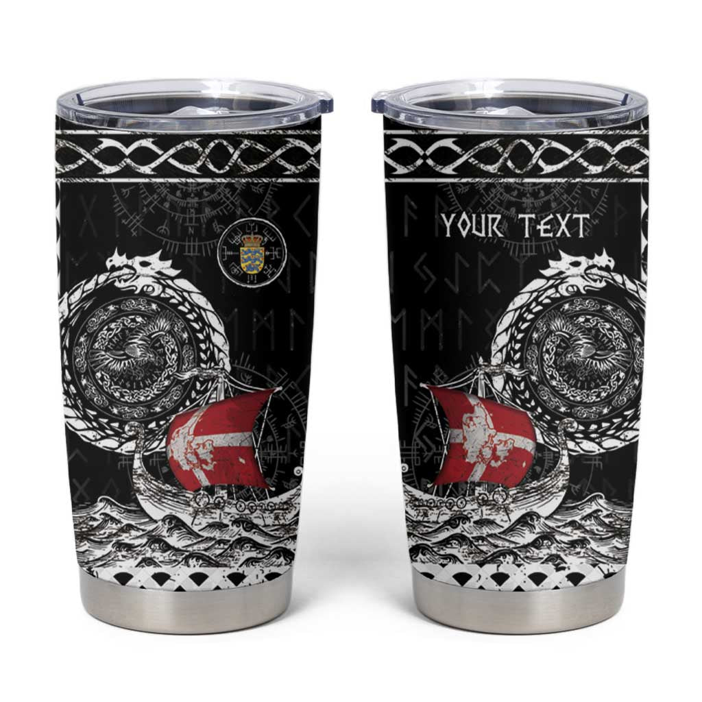 Personalized Viking Denmark Tumbler Cup Danish Viking Ship