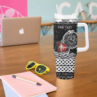Personalized Viking Denmark Tumbler With Handle Danish Viking Ship