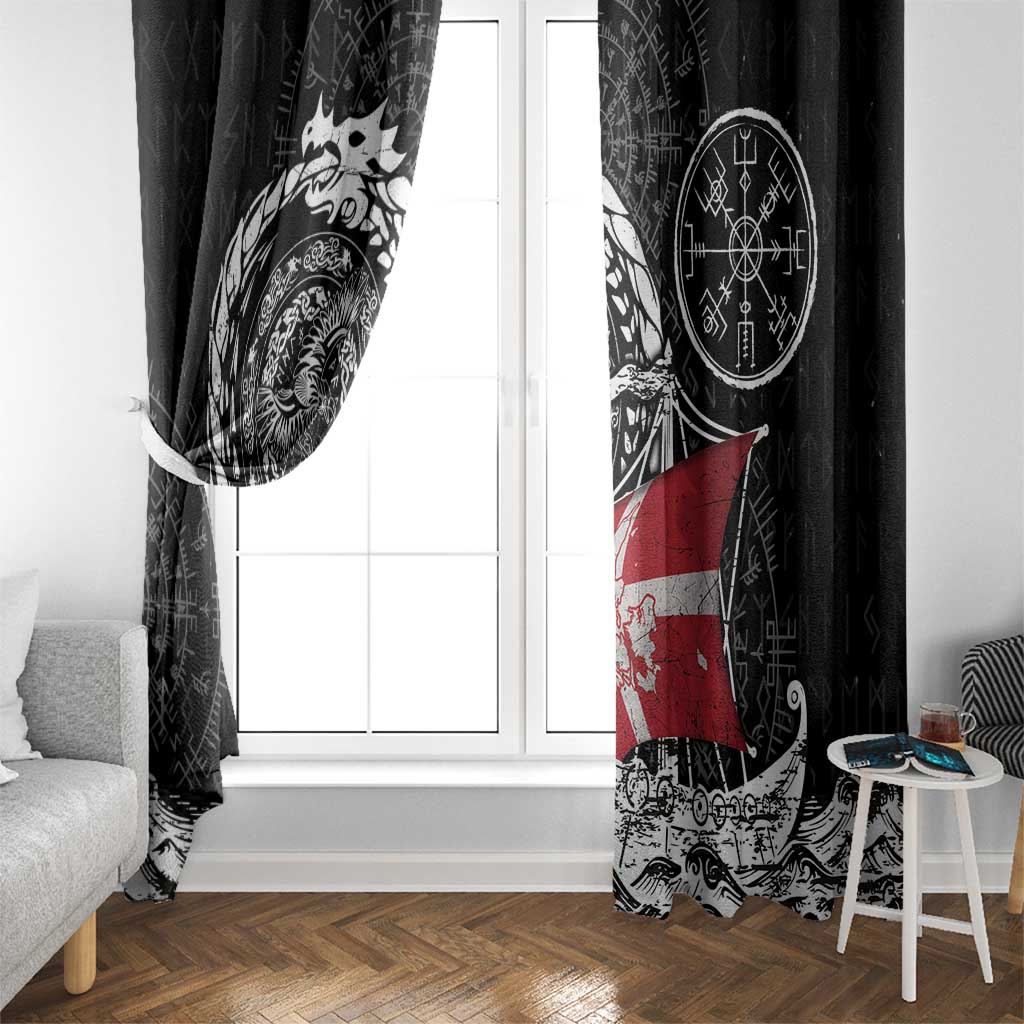 Viking Denmark Window Curtain Danish Viking Ship