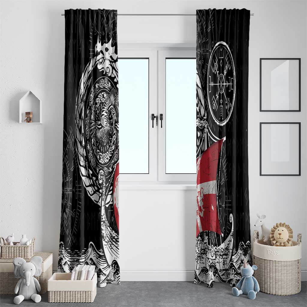 Viking Denmark Window Curtain Danish Viking Ship