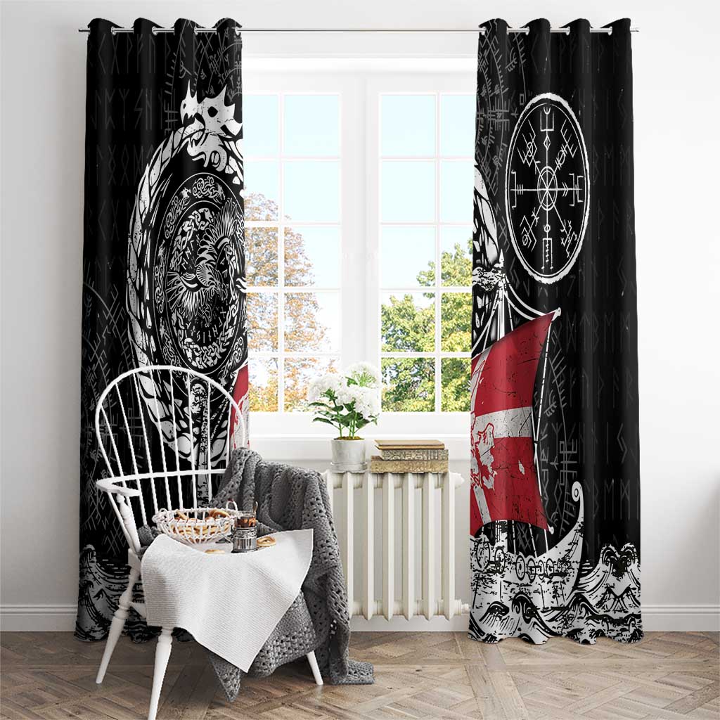 Viking Denmark Window Curtain Danish Viking Ship