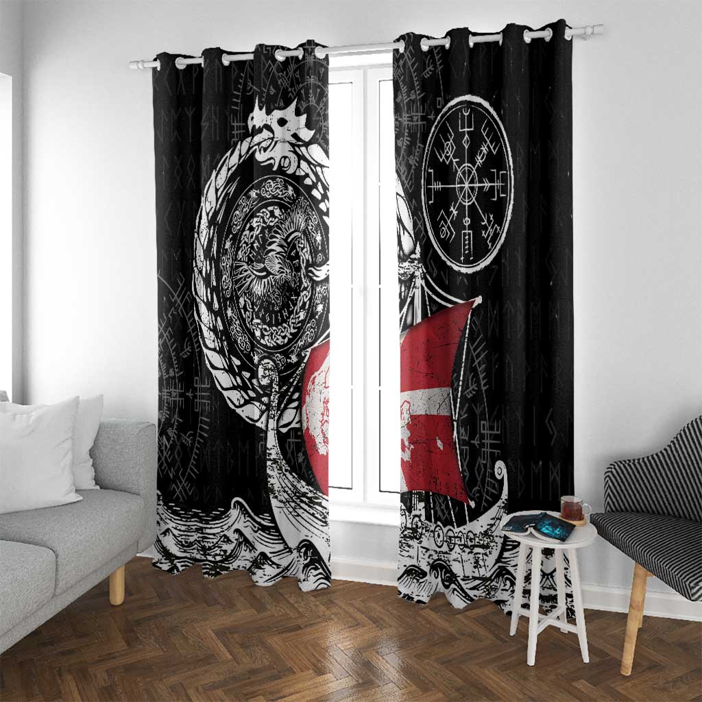 Viking Denmark Window Curtain Danish Viking Ship