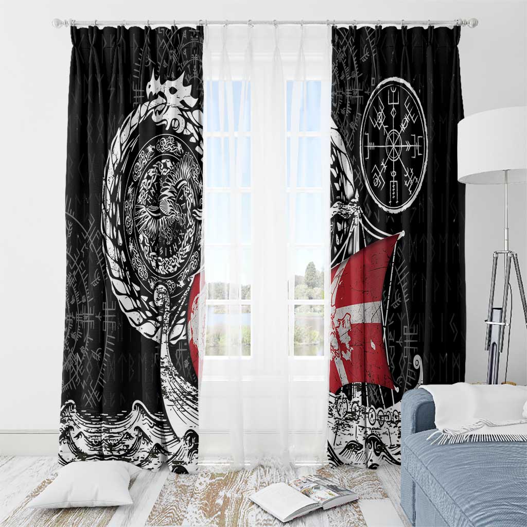 Viking Denmark Window Curtain Danish Viking Ship