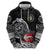 Personalized Viking Denmark Zip Hoodie Danish Viking Ship