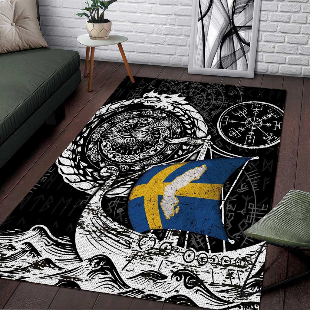 Viking Sweden Area Rug Swedish Viking Ship