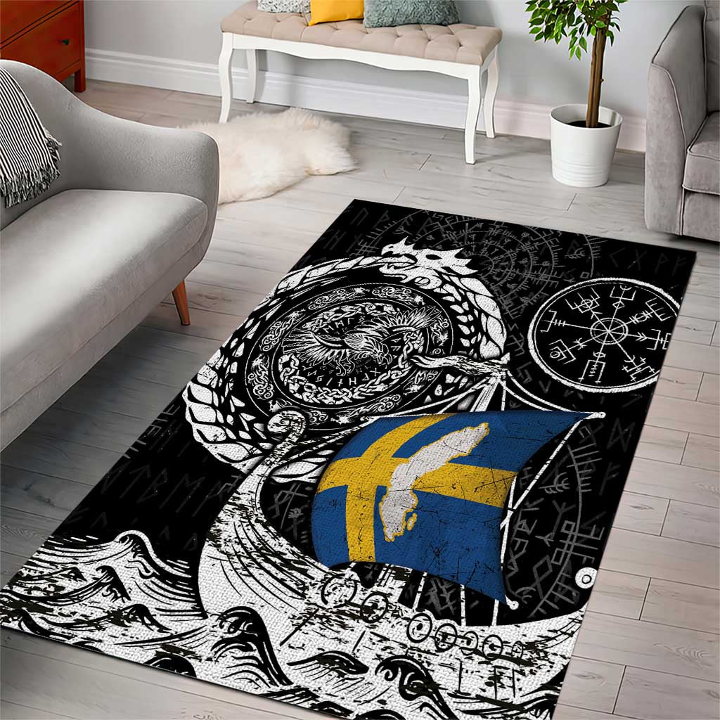 Viking Sweden Area Rug Swedish Viking Ship