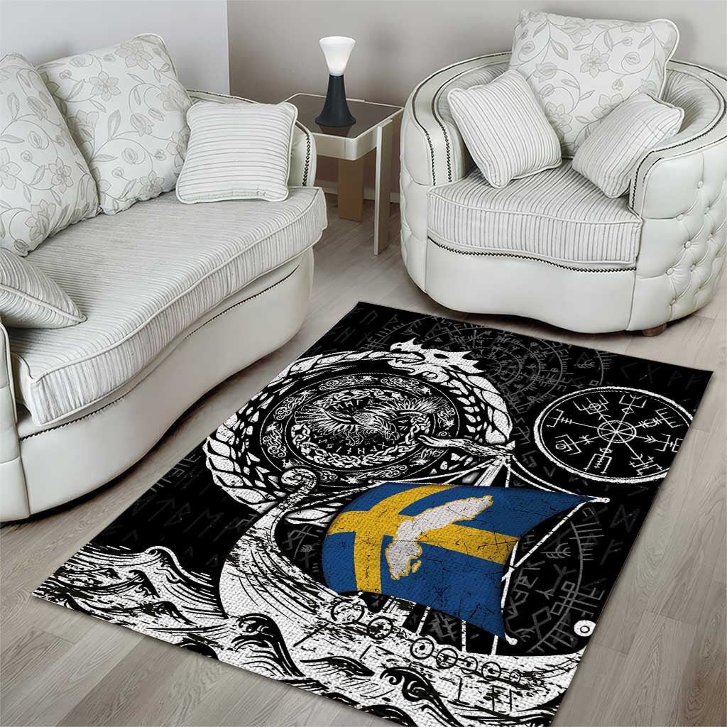 Viking Sweden Area Rug Swedish Viking Ship