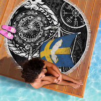 Viking Sweden Beach Blanket Swedish Viking Ship