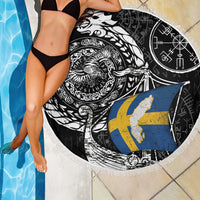 Viking Sweden Beach Blanket Swedish Viking Ship