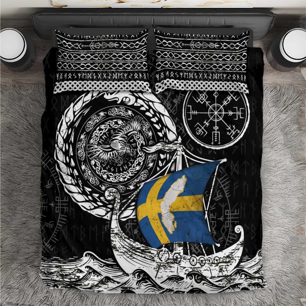 Viking Sweden Bedding Set Swedish Viking Ship