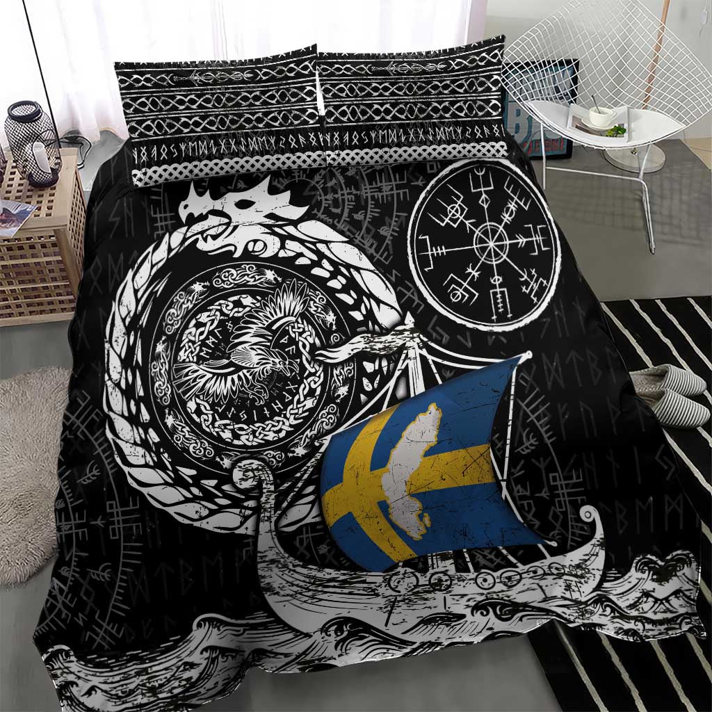Viking Sweden Bedding Set Swedish Viking Ship