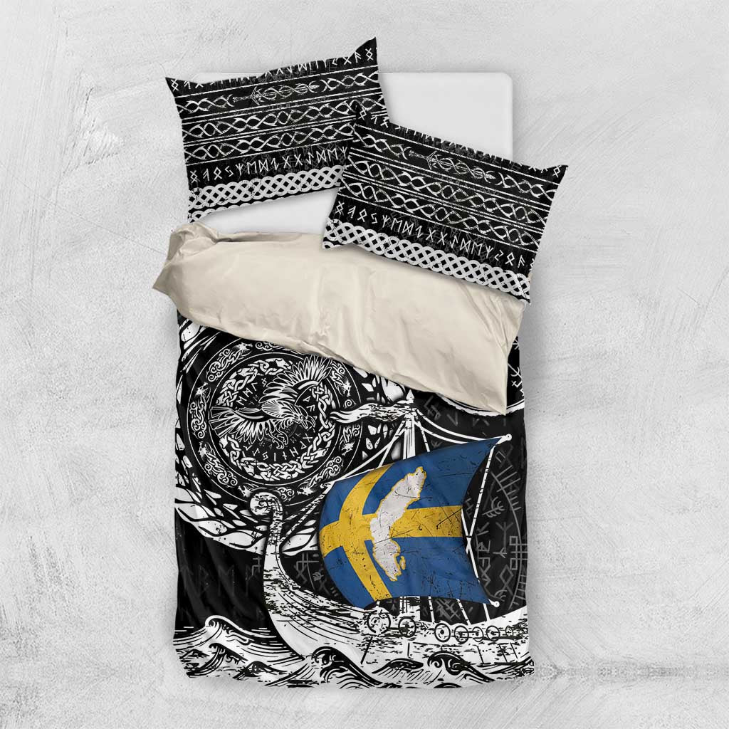 Viking Sweden Bedding Set Swedish Viking Ship
