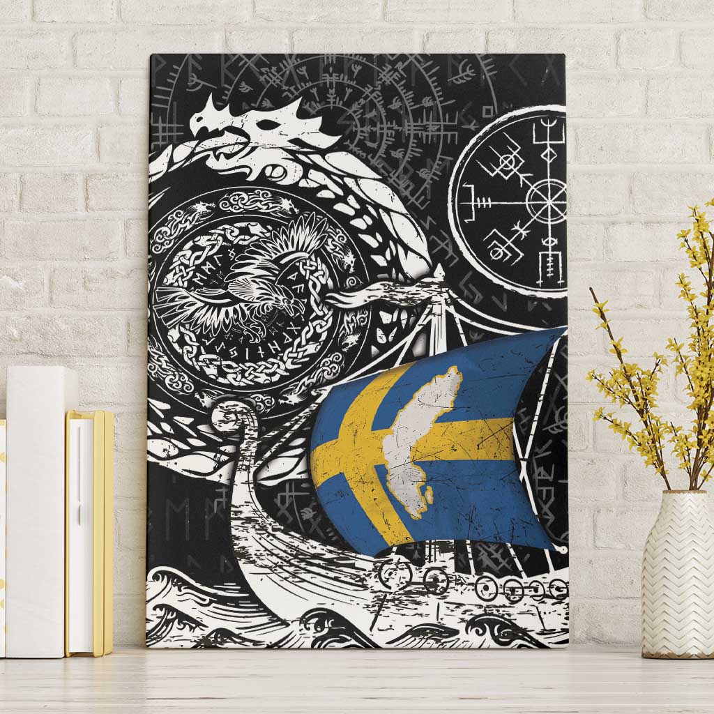 Viking Sweden Canvas Wall Art Swedish Viking Ship