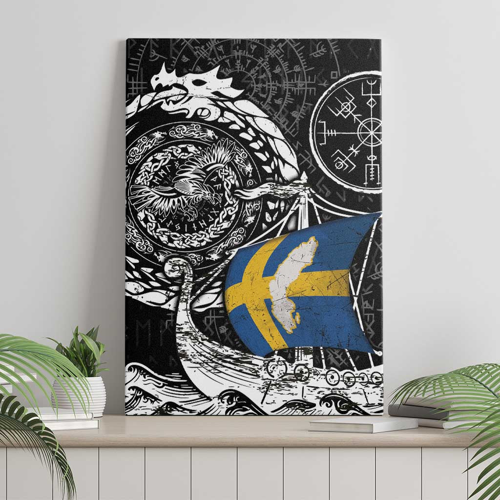 Viking Sweden Canvas Wall Art Swedish Viking Ship