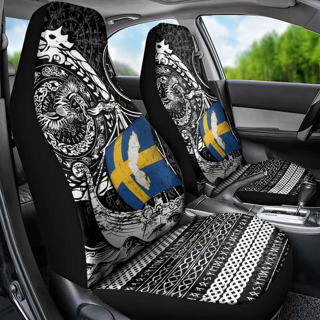 Viking Sweden Car Seat Cover Swedish Viking Ship