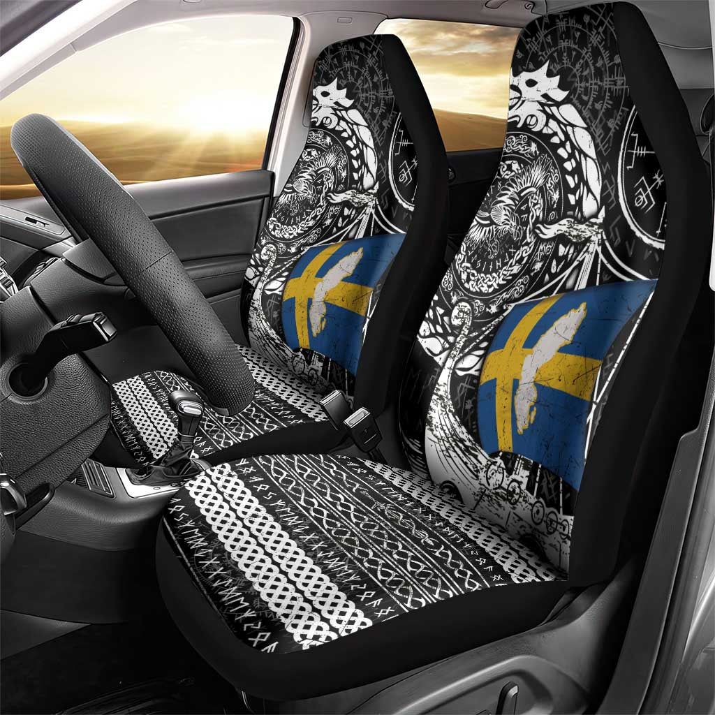 Viking Sweden Car Seat Cover Swedish Viking Ship