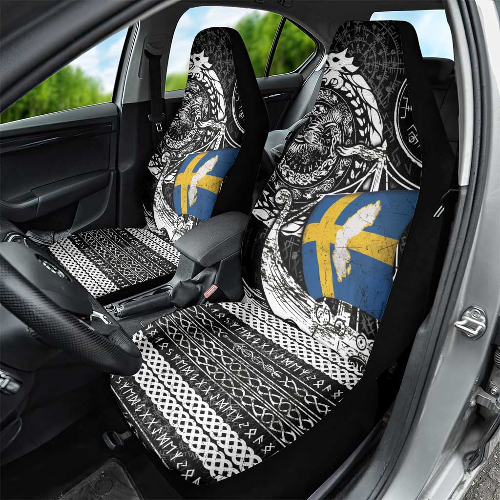 Viking Sweden Car Seat Cover Swedish Viking Ship