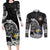 Personalized Viking Sweden Couples Matching Long Sleeve Bodycon Dress and Long Sleeve Button Shirt Swedish Viking Ship