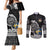 Personalized Viking Sweden Couples Matching Mermaid Dress and Long Sleeve Button Shirt Swedish Viking Ship