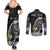 Personalized Viking Sweden Couples Matching Summer Maxi Dress and Long Sleeve Button Shirt Swedish Viking Ship
