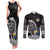 Personalized Viking Sweden Couples Matching Tank Maxi Dress and Long Sleeve Button Shirt Swedish Viking Ship