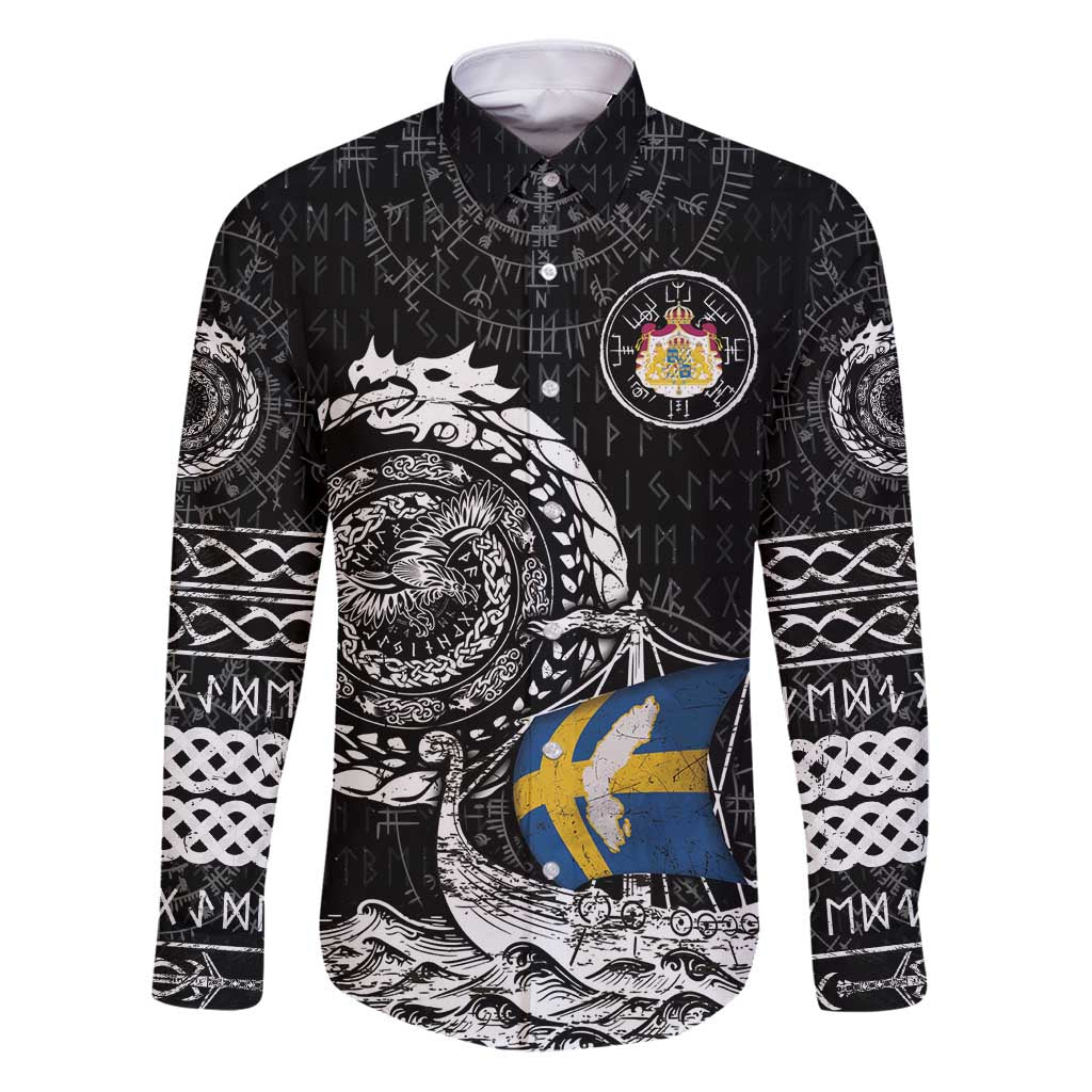 Personalized Viking Sweden Family Matching Puletasi and Hawaiian Shirt Swedish Viking Ship