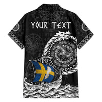 Personalized Viking Sweden Family Matching Summer Maxi Dress and Hawaiian Shirt Swedish Viking Ship