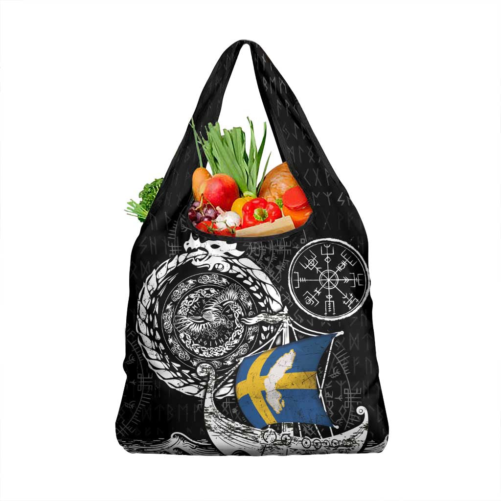 Viking Sweden Grocery Bag Swedish Viking Ship